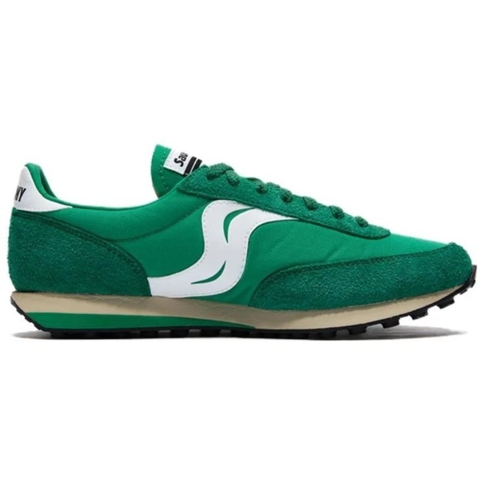 Mens 9.5- Saucony Trainer Endorphin Training 80 Running Shoes Green White Shoes - Picture 2 of 5